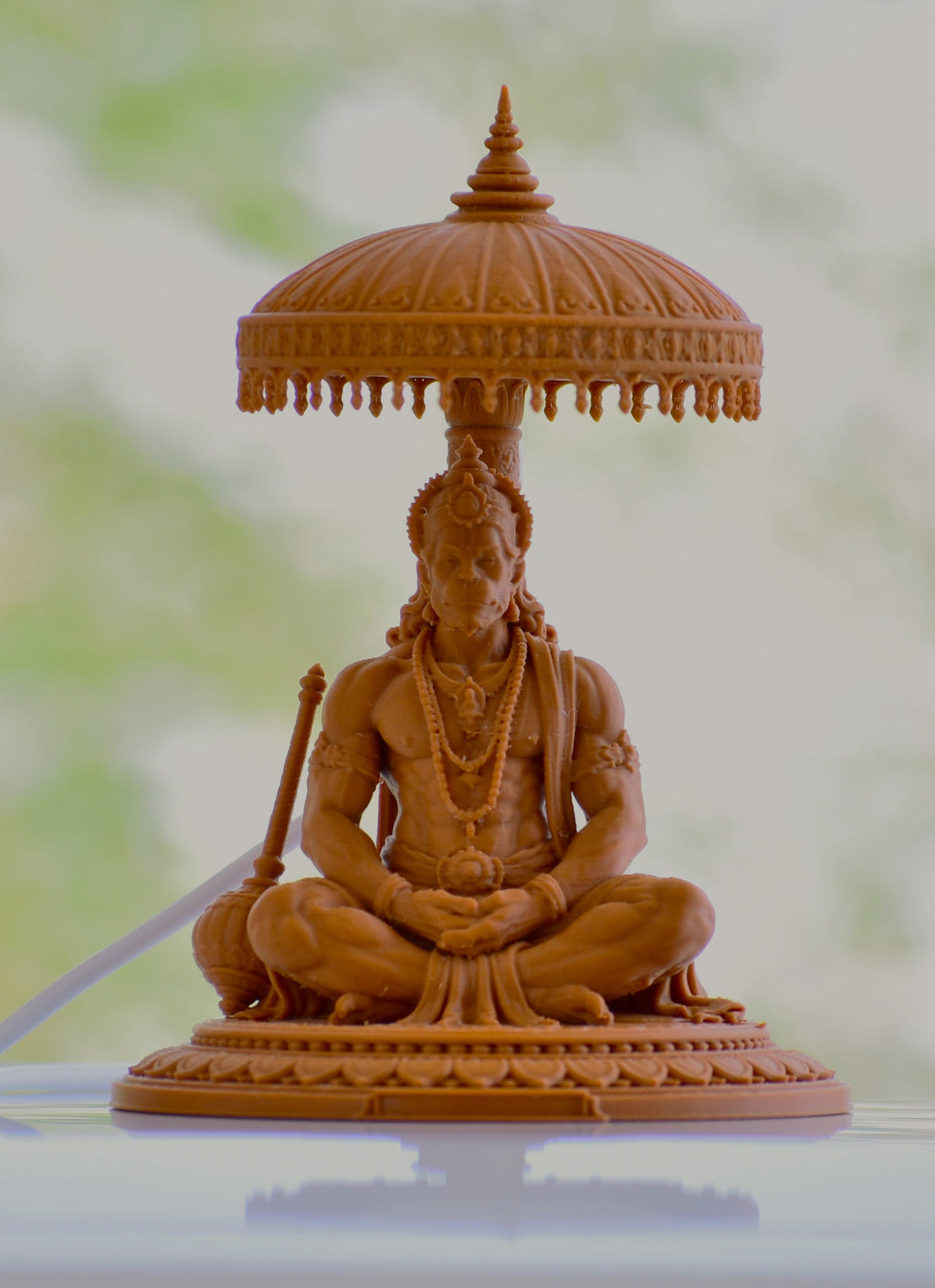 RR Murti Hub Hanuman Ji Decorative Murti – Peanut Brown Edition
