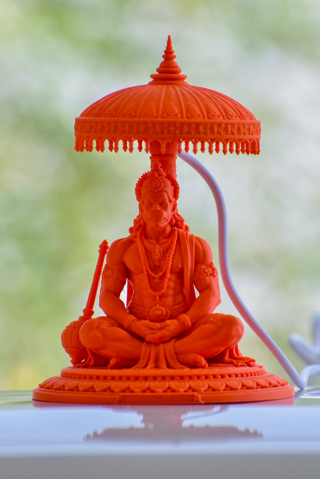 RR Murti Hub Hanuman Ji Decorative Murti – Orange Edition