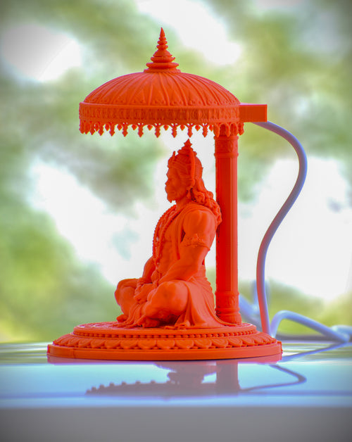 RR Murti Hub Hanuman Ji Decorative Murti – Orange Edition