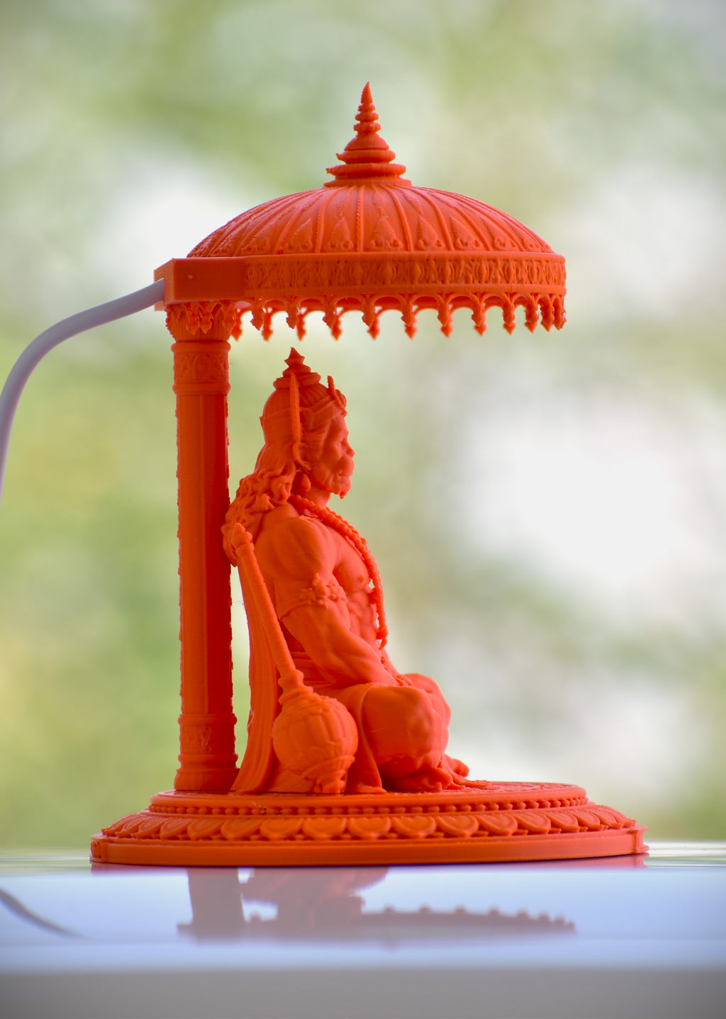 RR Murti Hub Hanuman Ji Decorative Murti – Orange Edition