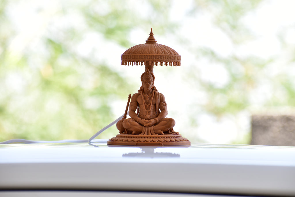 RR Murti Hub Hanuman Ji Decorative Murti – Peanut Brown Edition