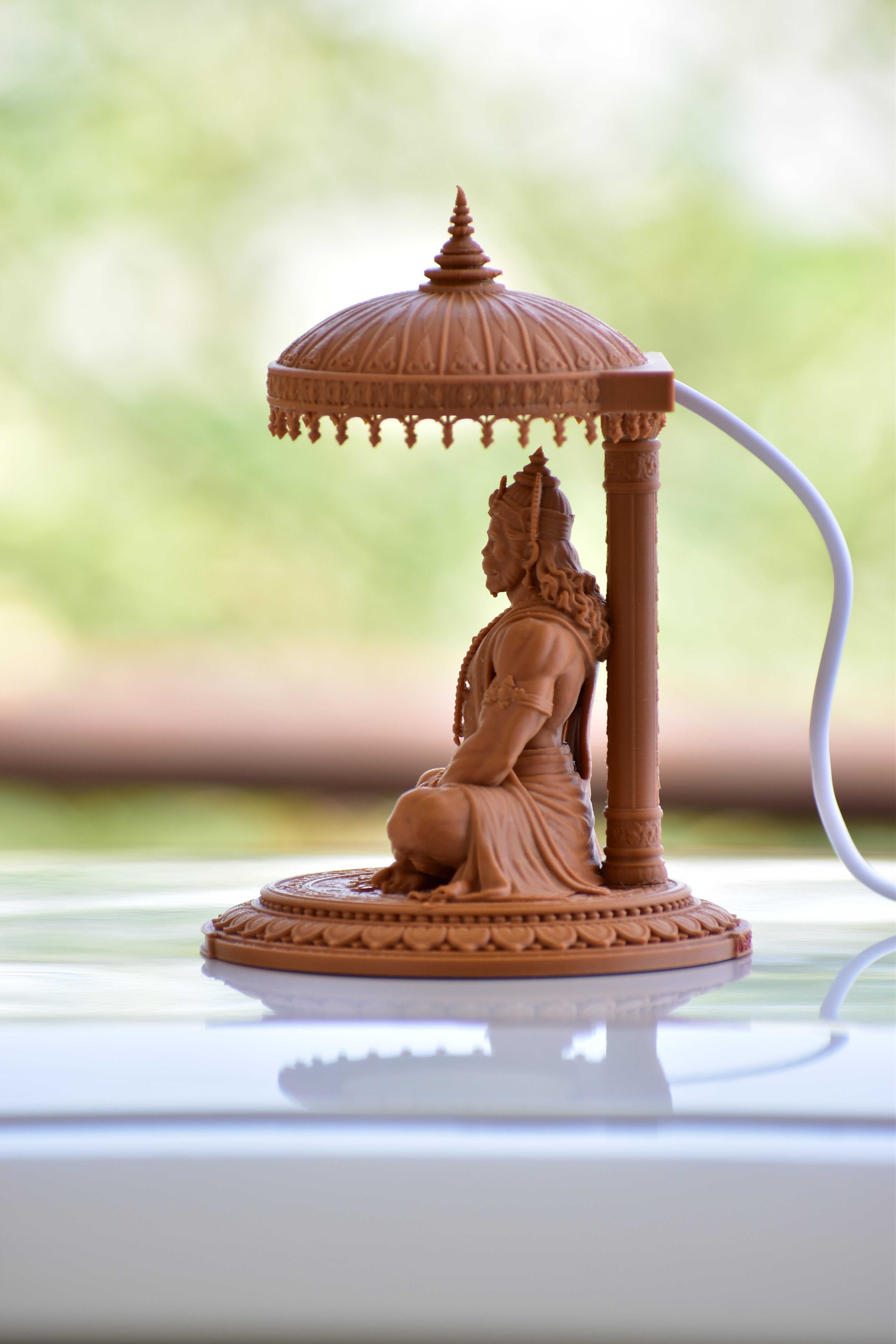 RR Murti Hub Hanuman Ji Decorative Murti – Peanut Brown Edition