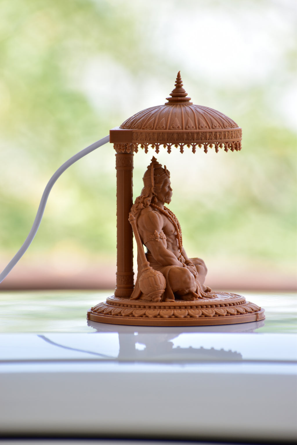 RR Murti Hub Hanuman Ji Decorative Murti – Peanut Brown Edition