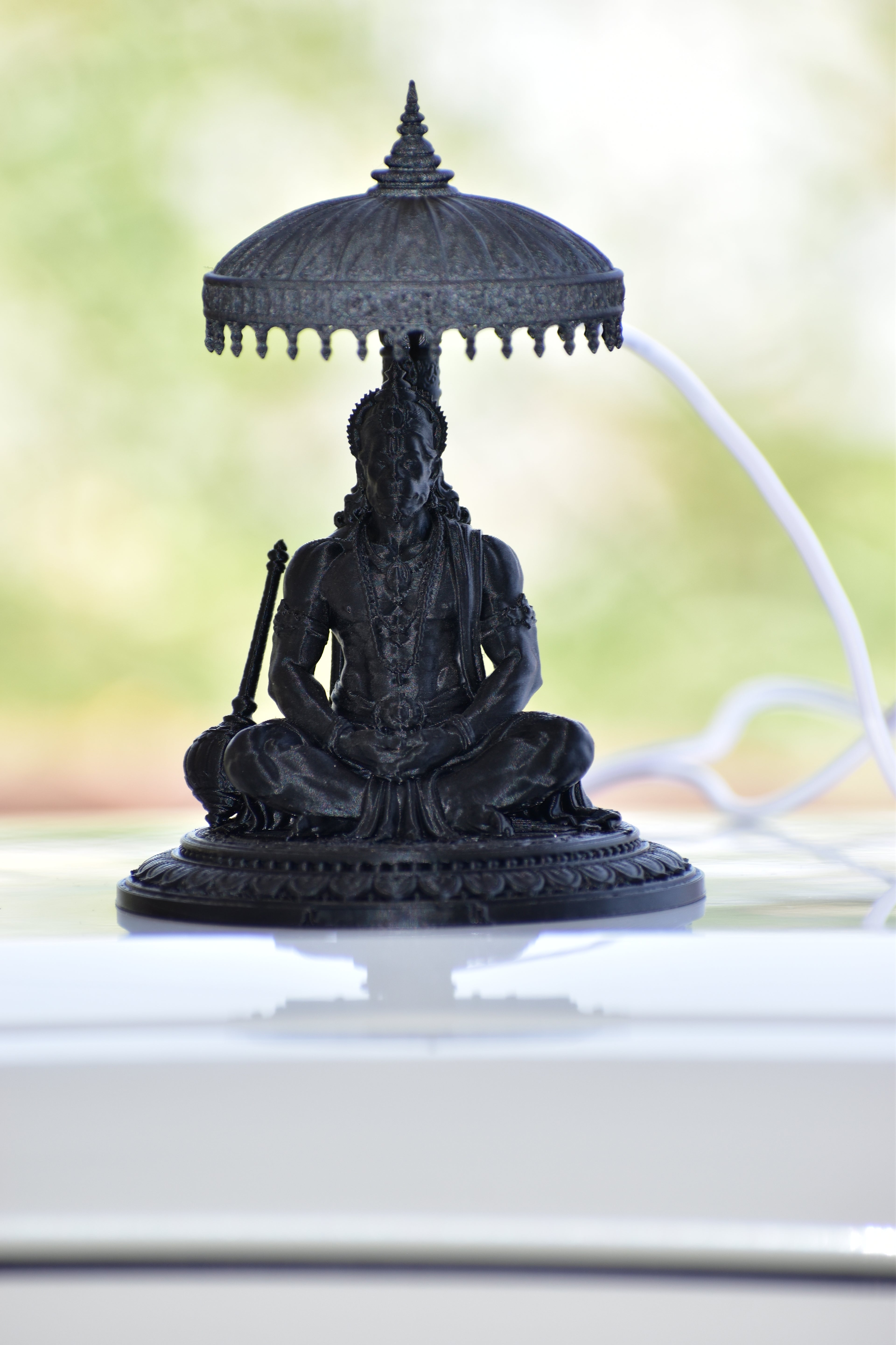 RR Murti Hub Hanuman Ji Decorative Murti – Black Edition