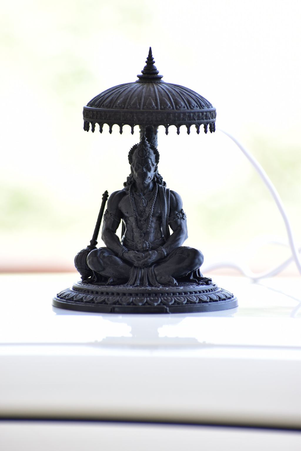 RR Murti Hub Hanuman Ji Decorative Murti – Black Edition