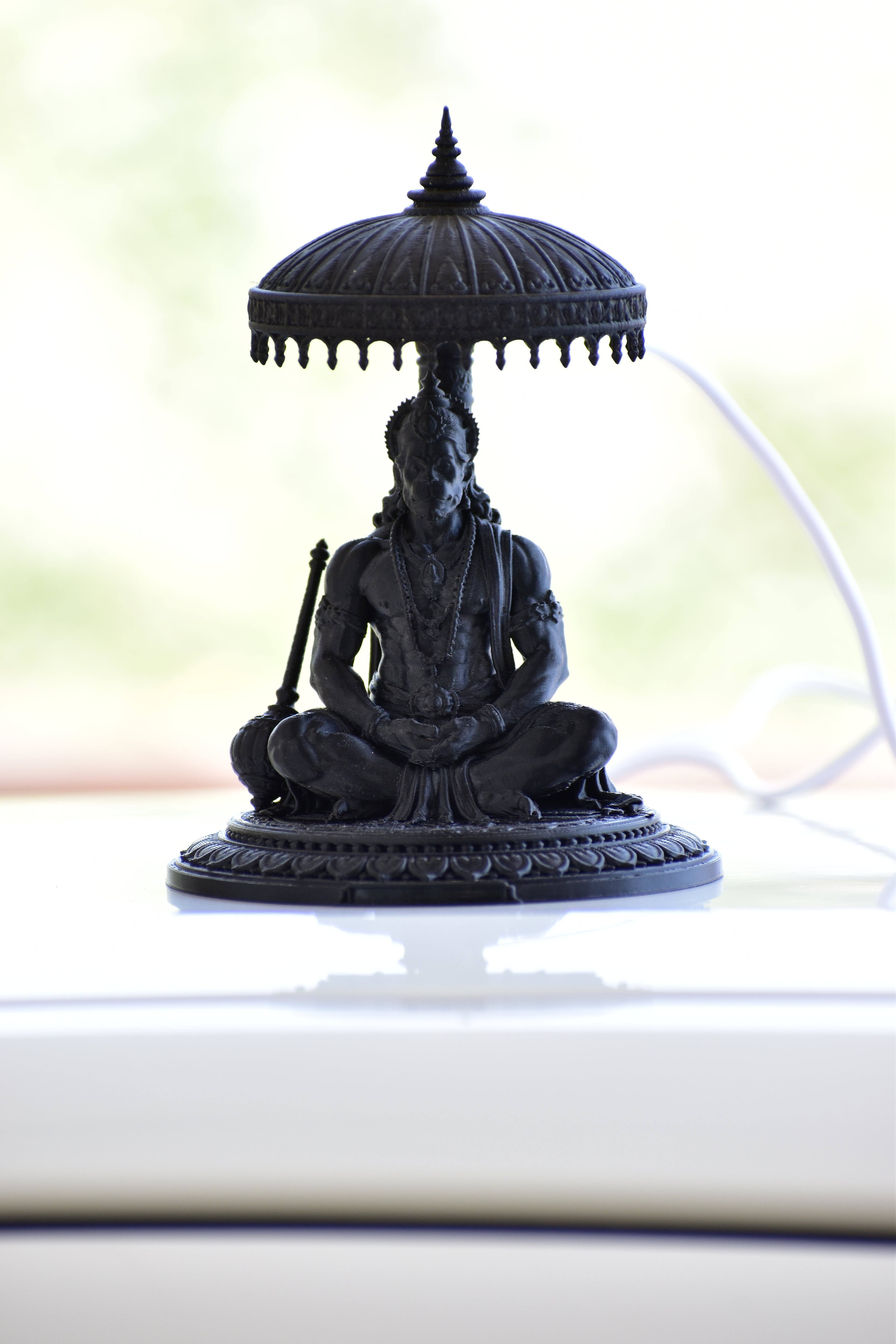 RR Murti Hub Hanuman Ji Decorative Murti – Black Edition