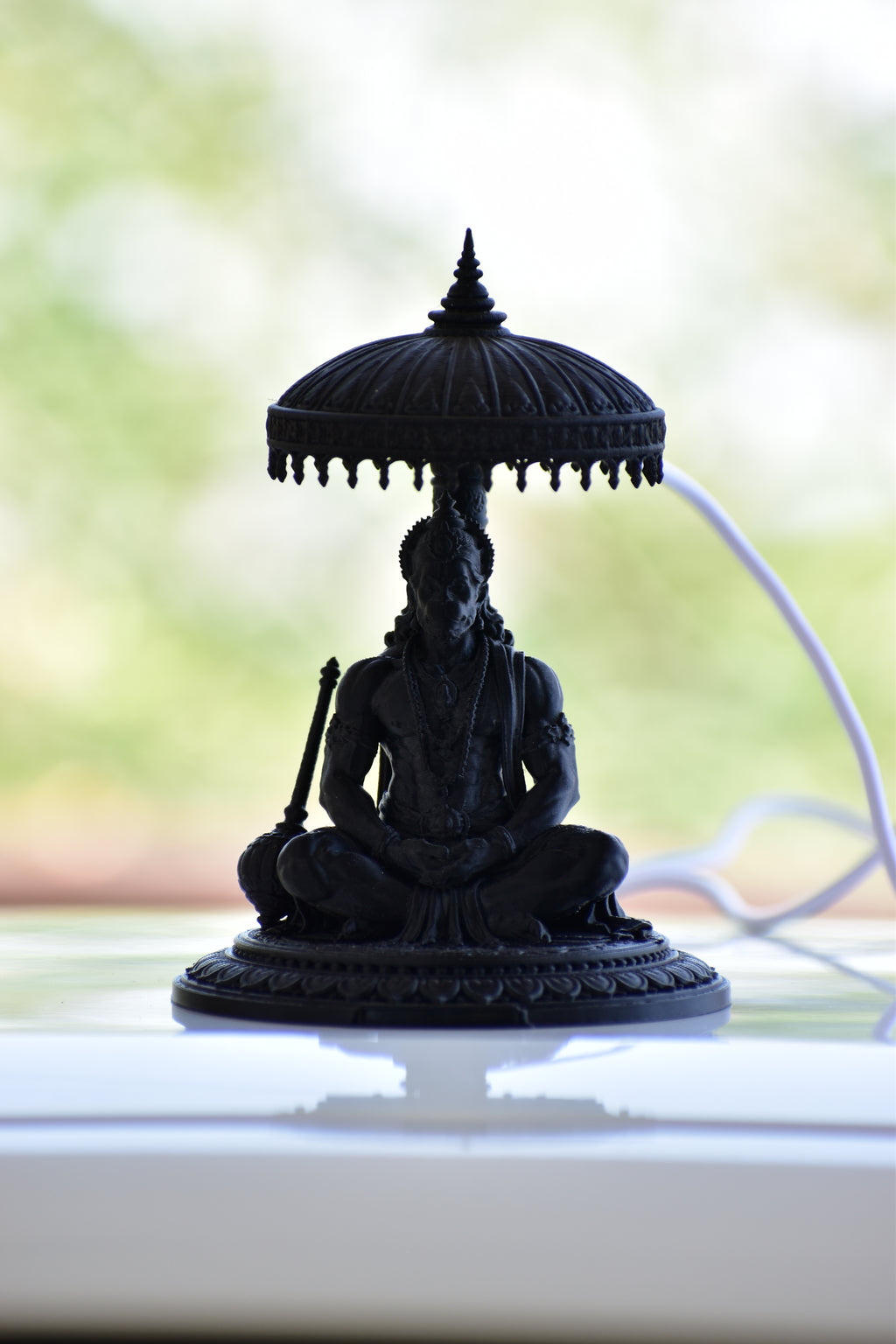 RR Murti Hub Hanuman Ji Decorative Murti – Black Edition