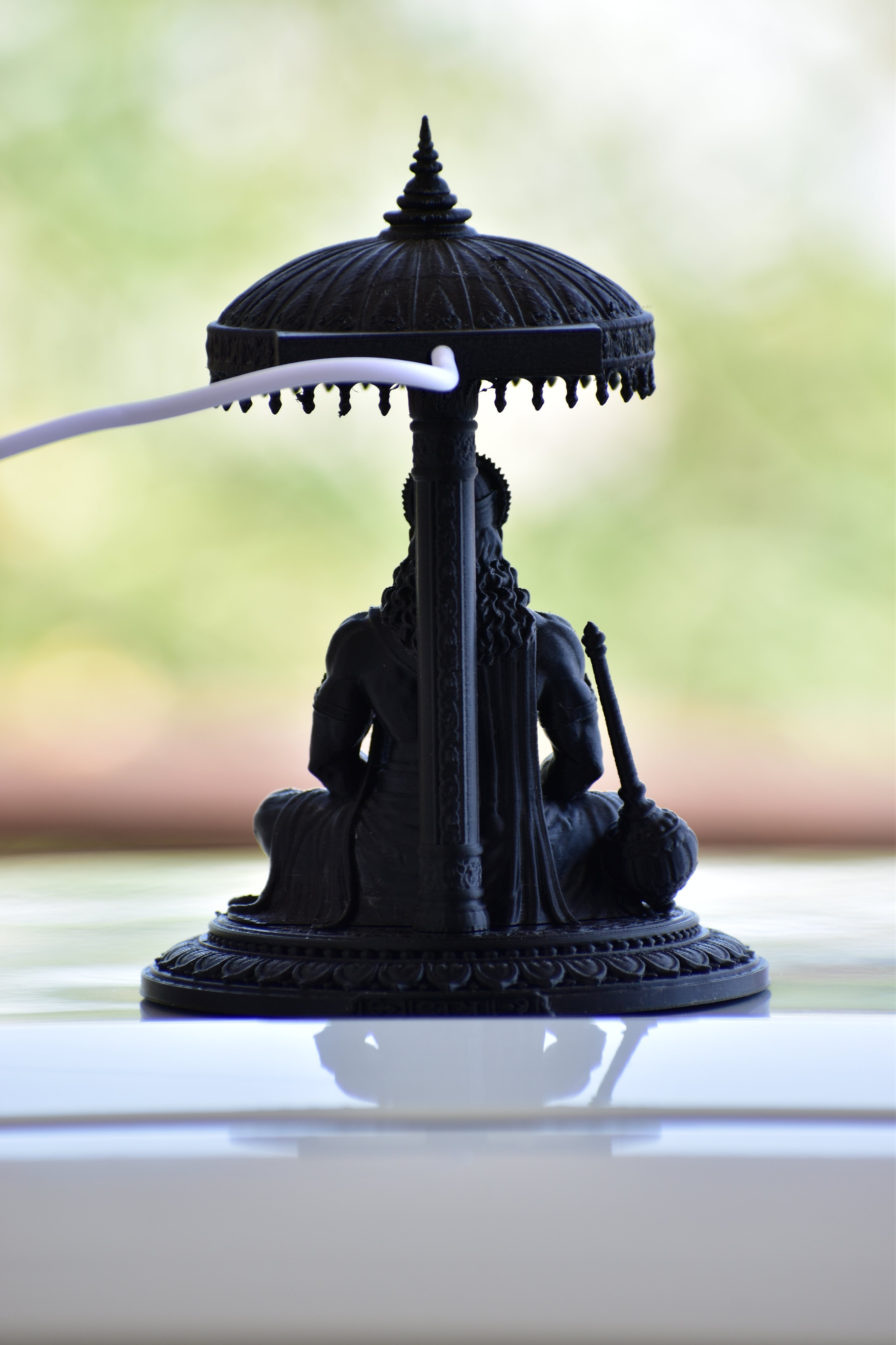 RR Murti Hub Hanuman Ji Decorative Murti – Black Edition