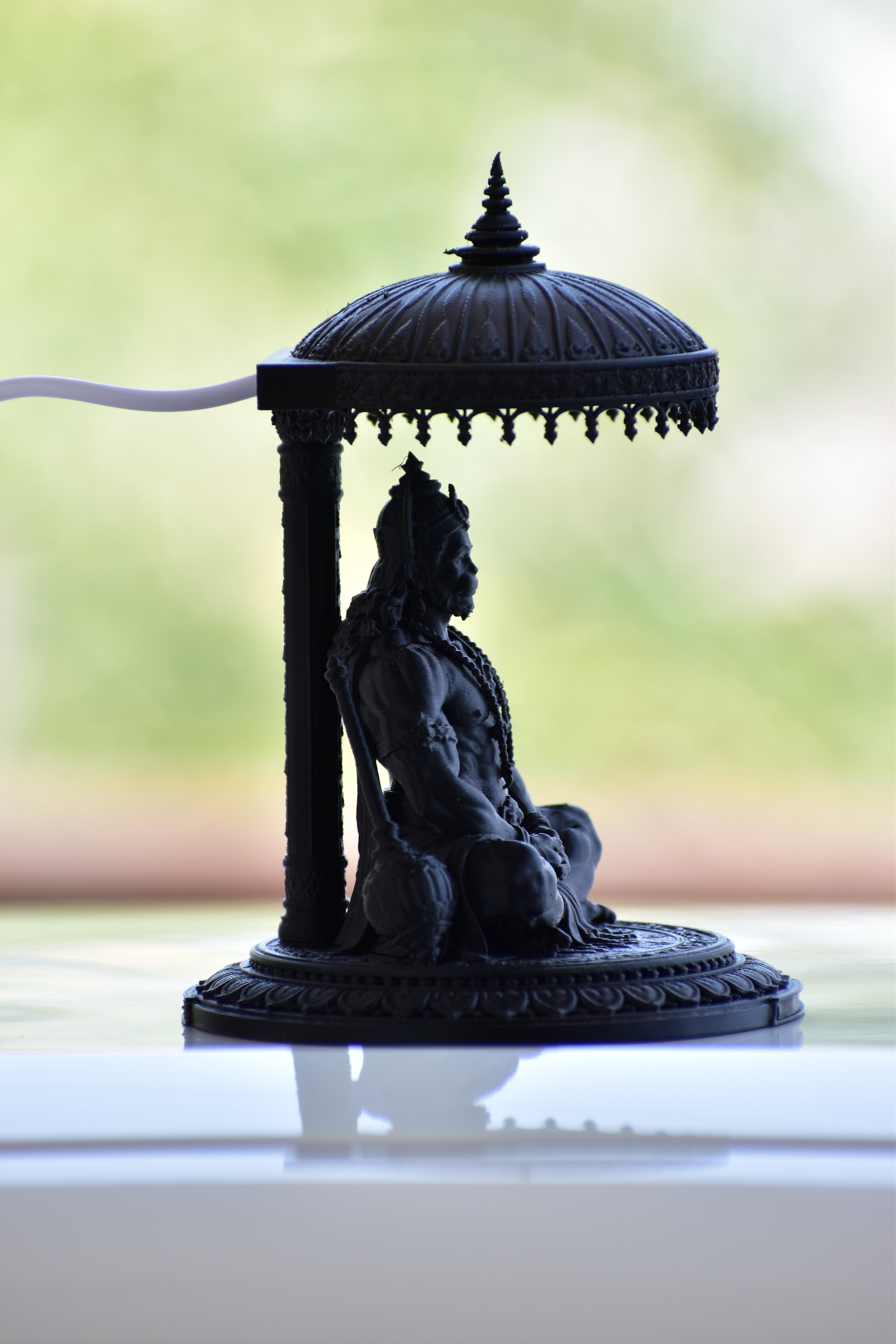 RR Murti Hub Hanuman Ji Decorative Murti – Black Edition