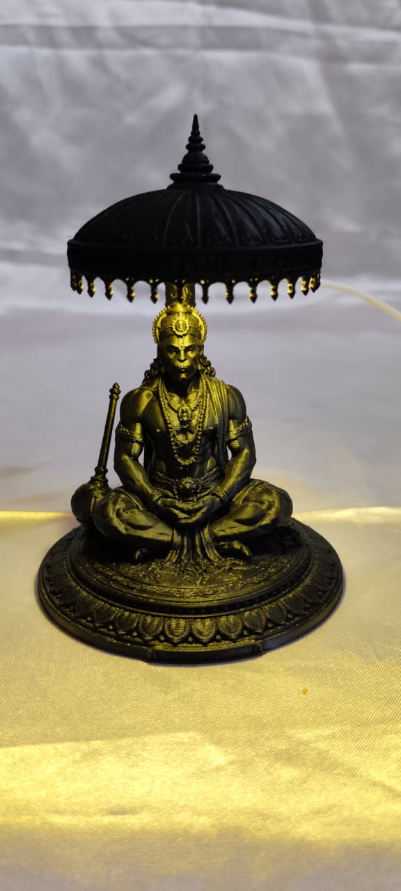 RR Murti Hub Hanuman Ji Decorative Murti – Black Edition
